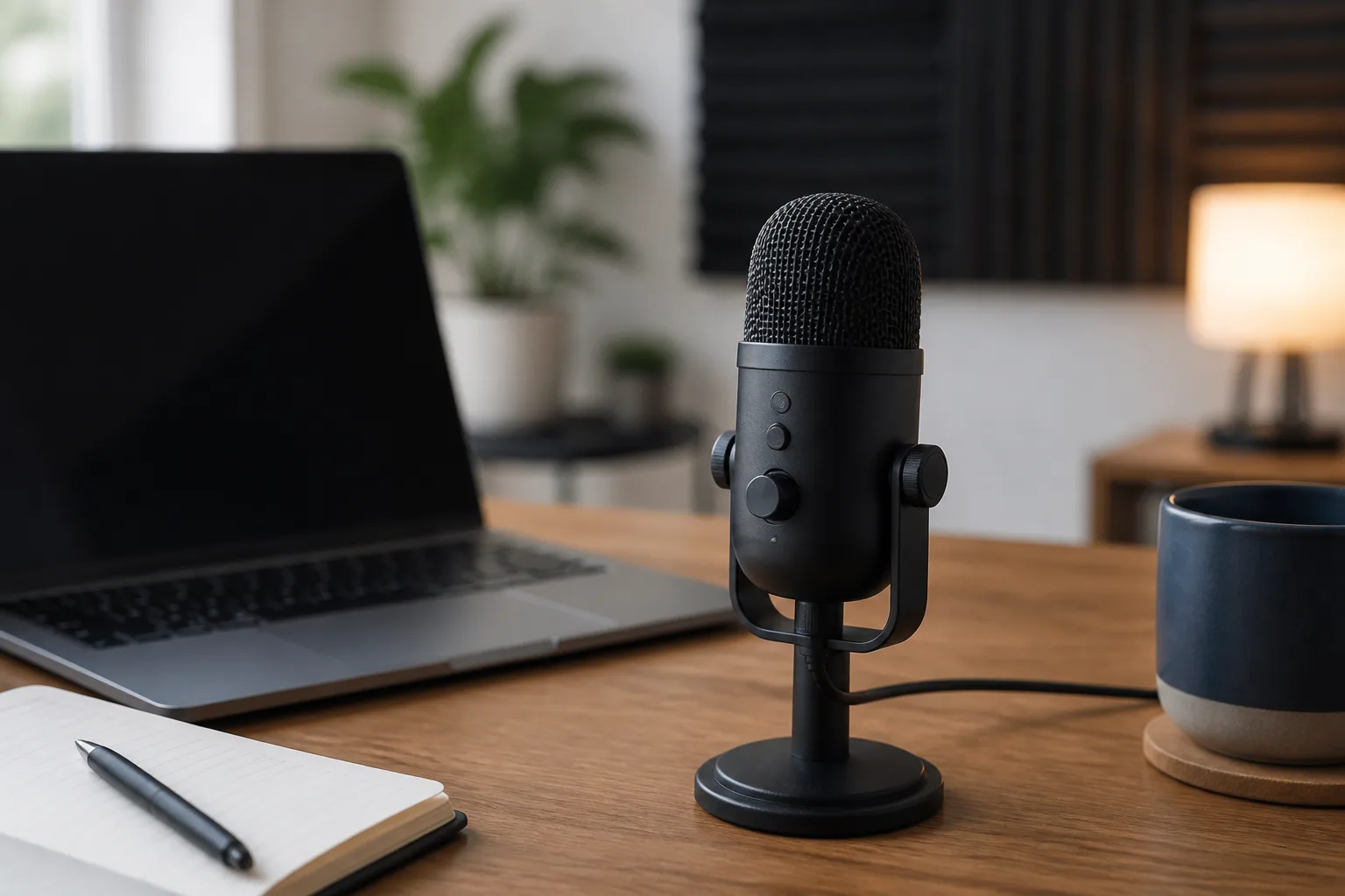 Microfone para reuniões em home office