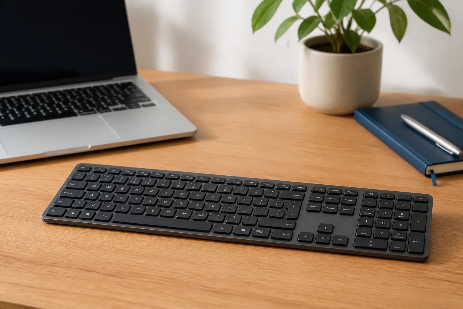Teclado para trabalhar em home office